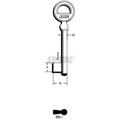 LLAVE JMA GORJA BRI 1