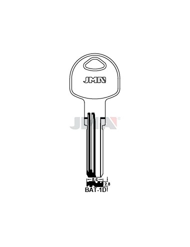 LLAVE JMA SEGUR. BAT 1D LATON