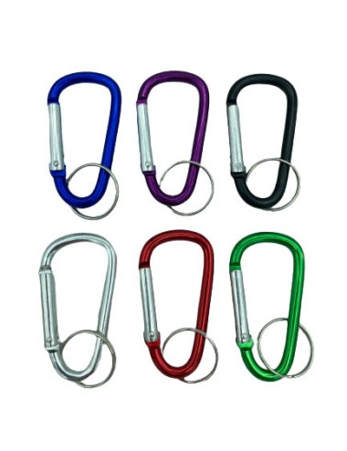KEYACC MOSQUETON LLAVERO ALUMINIO 62MM (12 UDS)