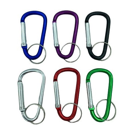KEYACC MOSQUETON LLAVERO ALUMINIO 62MM (12 UDS)