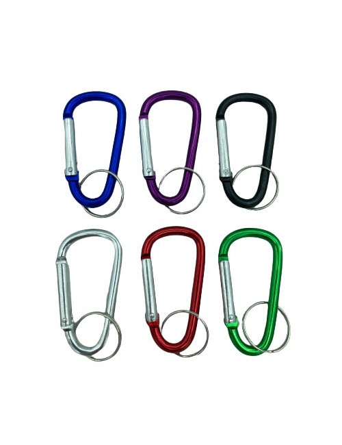 KEYACC MOSQUETON LLAVERO ALUMINIO 62MM (12 UDS)