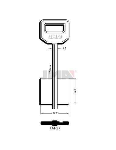 LLAVE JMA GORJA FM 6G