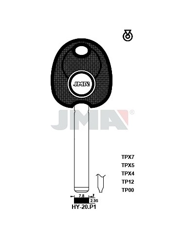 LLAVE JMA TP 00 HY 20.P1