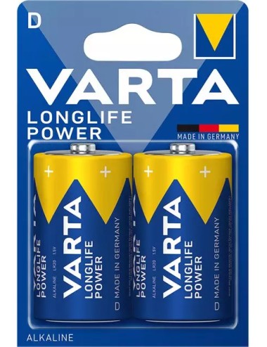 VARTA PILA ALCA. LONGLIFE POWER LR20 -D- (2UDS) c-10
