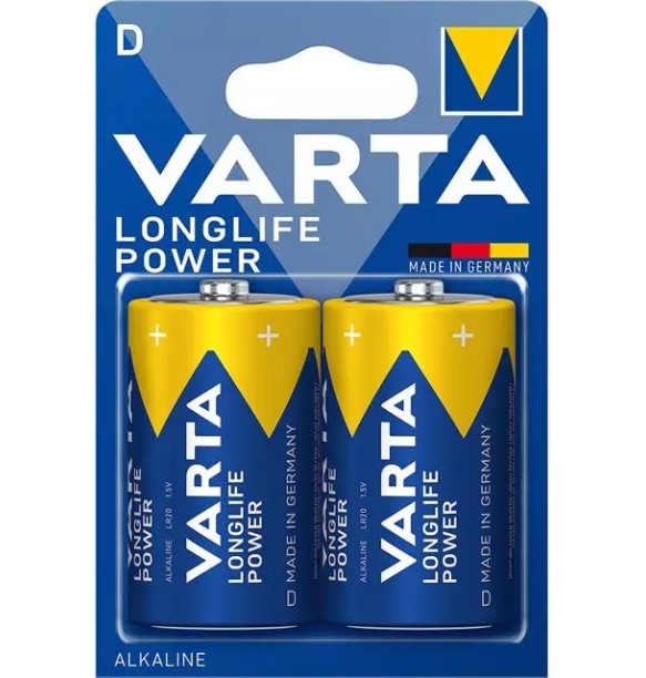 VARTA PILA ALCA. LONGLIFE POWER LR20 -D- (2UDS) c-6
