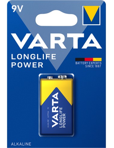 VARTA PILA ALCA. LONGLIFE POWER 6LR61 9V (1UD) -c10
