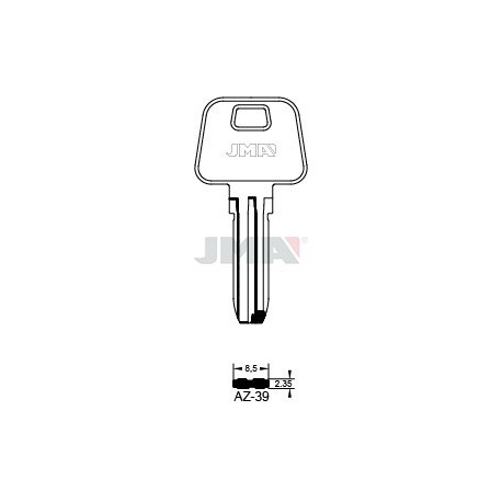 LLAVE JMA SEGUR. AZ 39 ALPACA