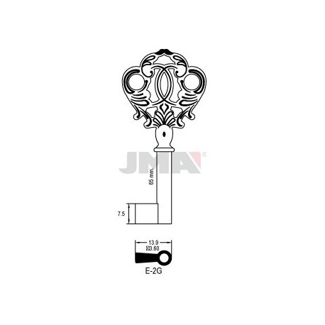 LLAVE JMA ARMARIO E 2G (CV)