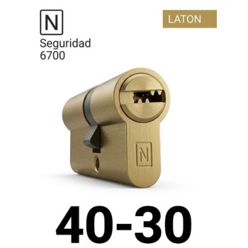 CILINDRO N SEGURIDAD 6700 40X30 LATON