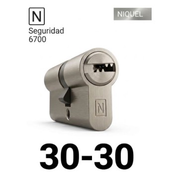 CILINDRO N SEGURIDAD 6700 30X30 NIQUEL