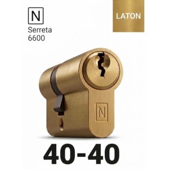 CILINDRO N SERRETA 6600 40X40 LATON