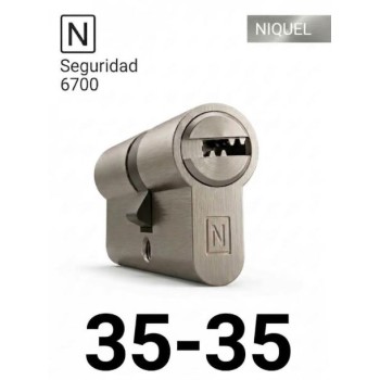 CILINDRO N SEGURIDAD 6700 35X35 NIQUEL