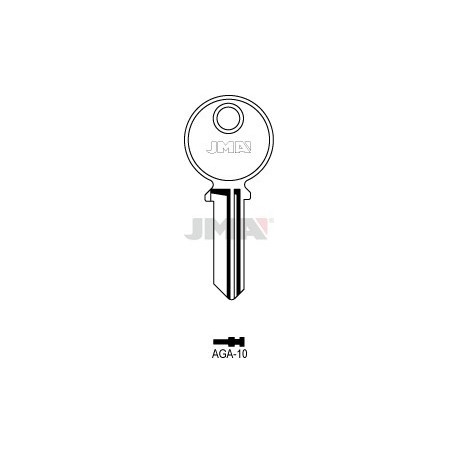 LLAVE JMA ACERO AGA 10 (B)