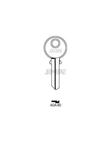 LLAVE JMA ACERO AGA 8D (B)