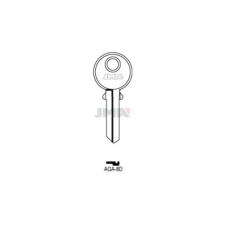 LLAVE JMA ACERO AGA 8D (B)