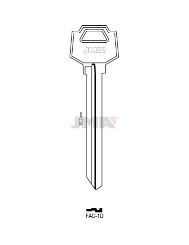 LLAVE JMA ACERO FAC 1D (L.E.)