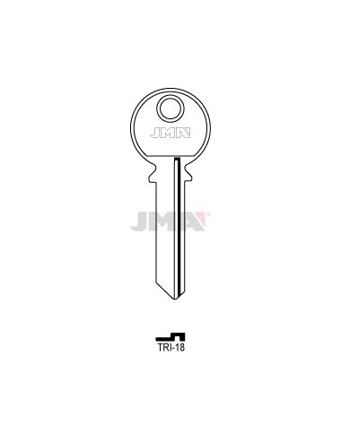 LLAVE JMA ACERO TRI 18 (C)