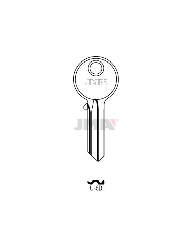 LLAVE JMA ACERO U 5D (A)