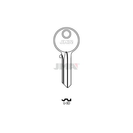 LLAVE JMA ACERO U 5D (A)