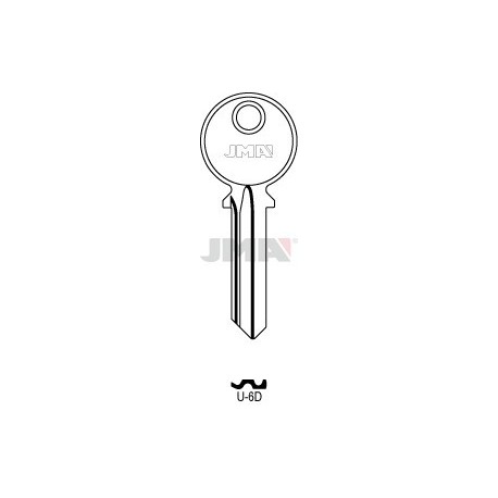 LLAVE JMA ACERO U 6D (B)