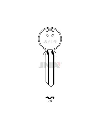 LLAVE JMA ACERO U 6I (B)