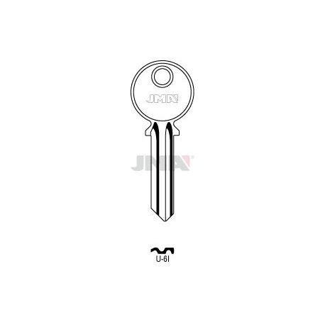 LLAVE JMA ACERO U 6I (B)