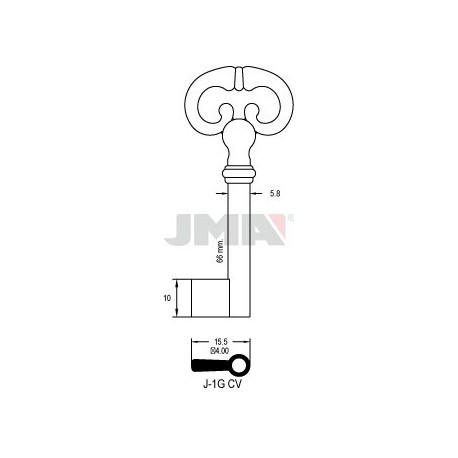 LLAVE JMA ARMARIO J 1G (CV)