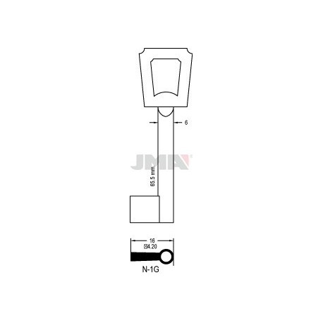 LLAVE JMA ARMARIO N 1G
