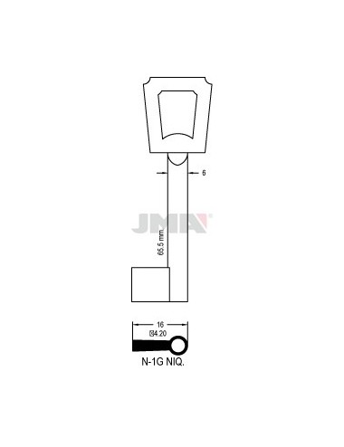 LLAVE JMA ARMARIO N 1G (NIK)