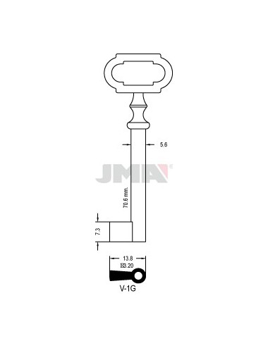 LLAVE JMA ARMARIO V 1G