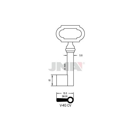 LLAVE JMA ARMARIO V 4G (CV)