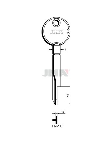 LLAVE JMA CRUCIFORME FRI 1X