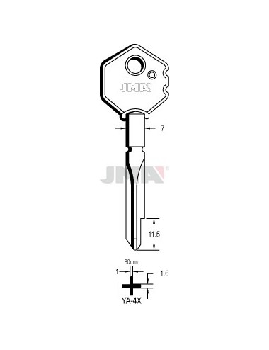 LLAVE JMA CRUCIFORME YA 4X