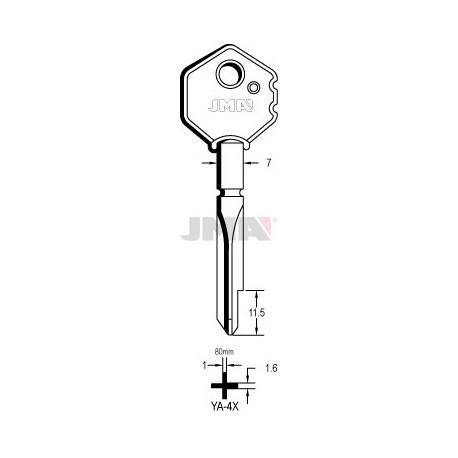LLAVE JMA CRUCIFORME YA 4X