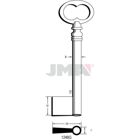 LLAVE JMA GORJA 1248G