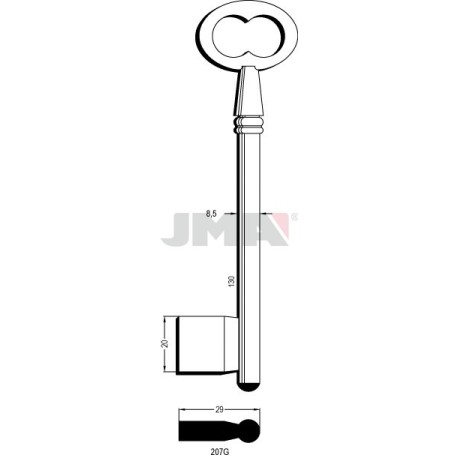 LLAVE JMA GORJA 207 G