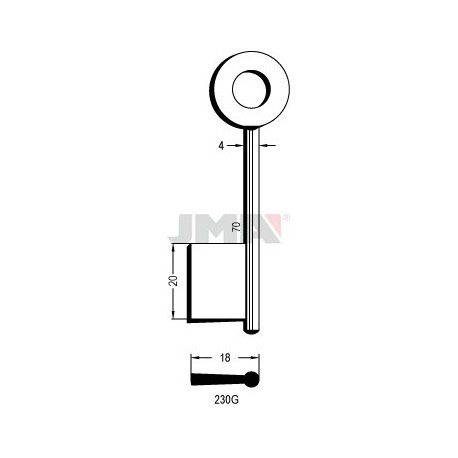LLAVE JMA GORJA 230G