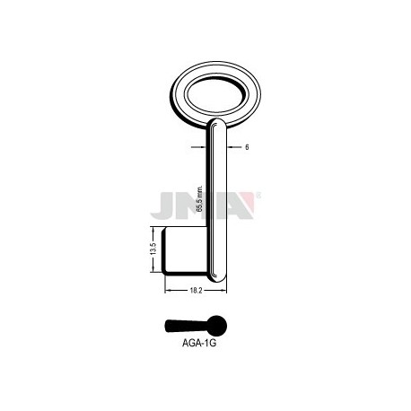 LLAVE JMA GORJA AGA 1G