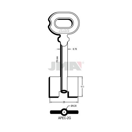 LLAVE JMA GORJA APEC 2G