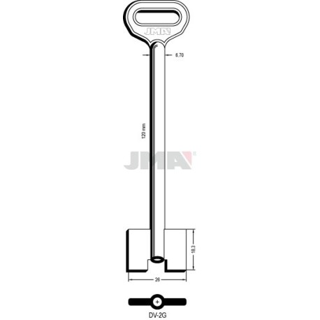 LLAVE JMA GORJA DV 2G