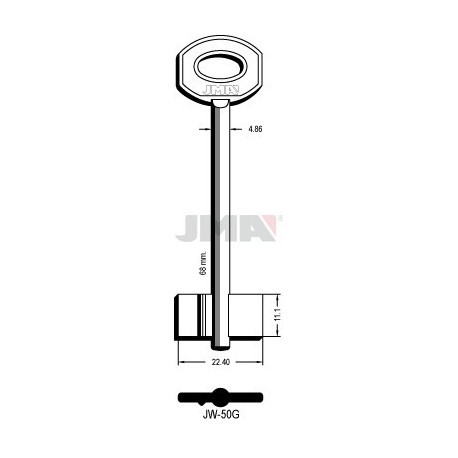 LLAVE JMA GORJA JW 50G
