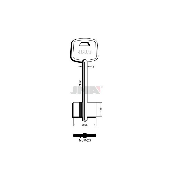 LLAVE JMA GORJA MCM 2G (A )