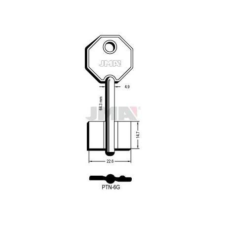 LLAVE JMA GORJA PTN 6G