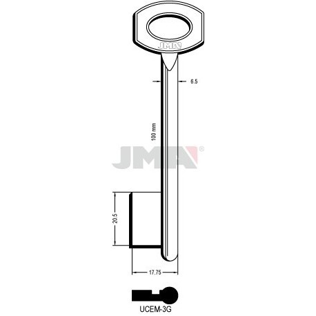 LLAVE JMA GORJA UCEM 3G