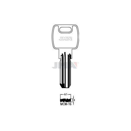 LLAVE JMA SEGUR. MCM 16 (E8)