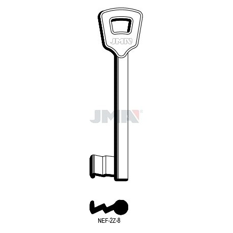 LLAVE JMA SEGUR. NEMEF 8 (ERREBI) (NEF 2Z8)