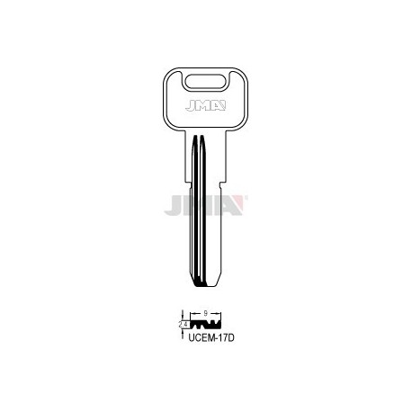 LLAVE JMA SEGUR. UCEM 17D