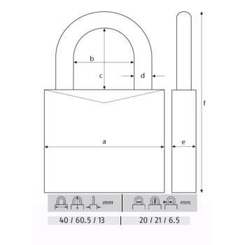 ABUS CANDADO TITALIUM 40MM. 54TI/40