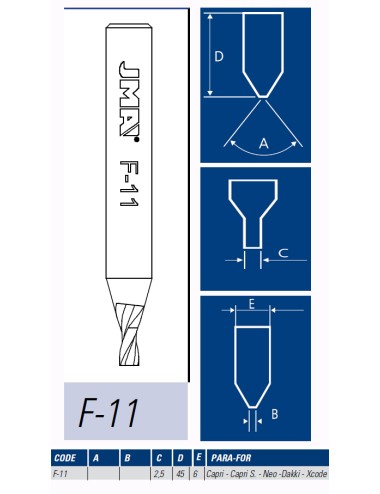 JMA FRESA MAQUINA LLAVES PUNTOS F-11
