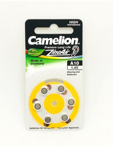 CAMELION PILA AUDIFONO  -A10 (BLIS 6)